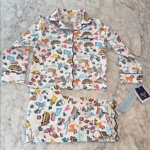 NWT Roller Rabbit x Target Rowdtrip Girls Pajama Set 6/7